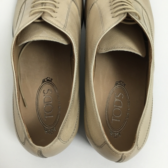Tod’s lace up smooth leather shoes vintage style - Picture 6 of 10